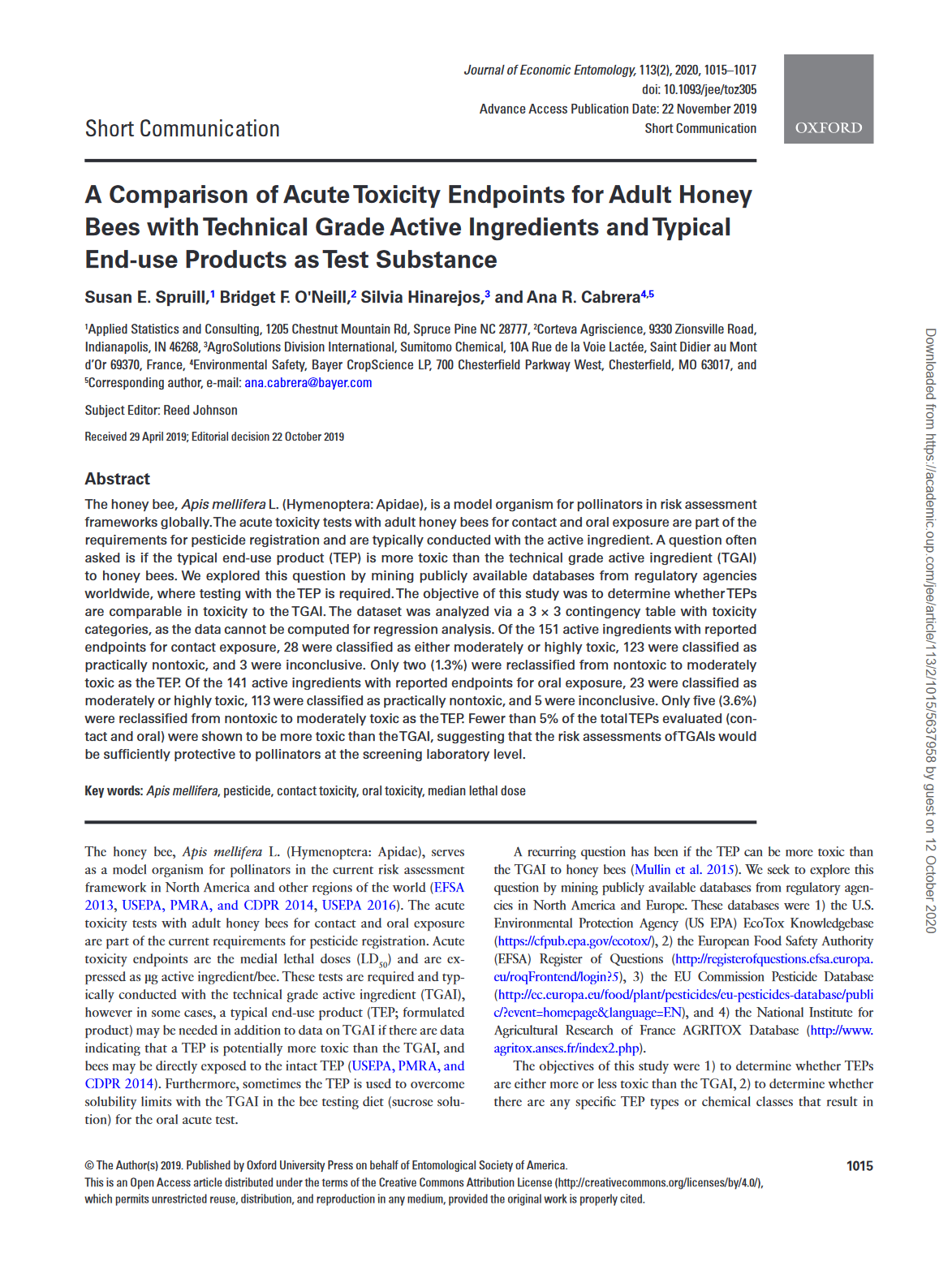 Comparison-of-acute-toxicity-endpoints